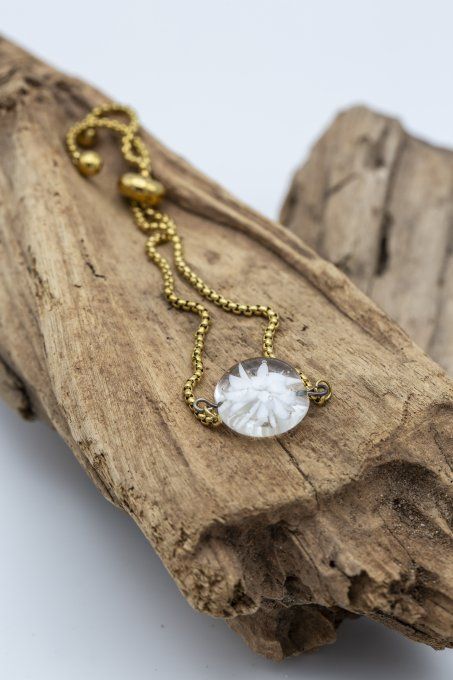Bracelet "Eclat de verre" blanc