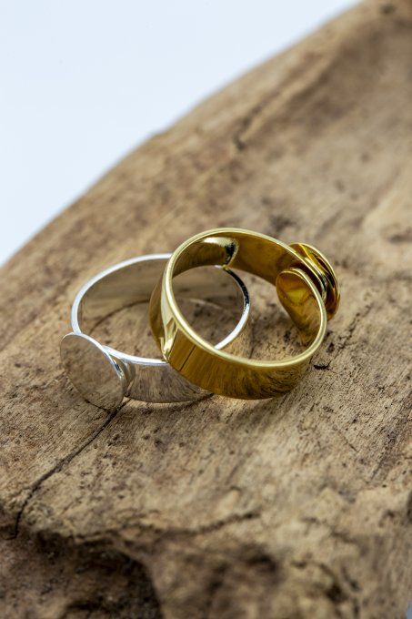 Bague "Eclat de verre" rose